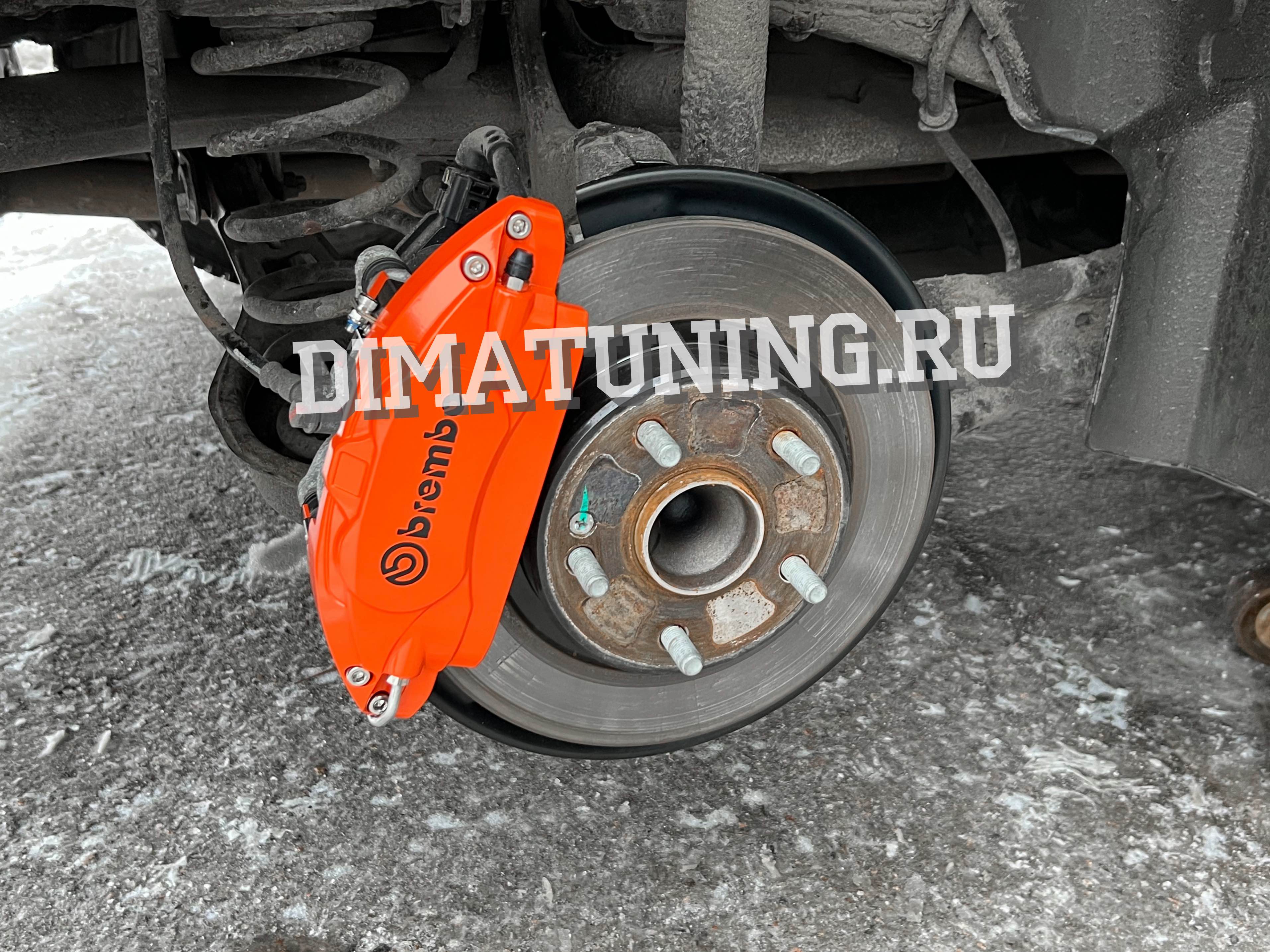 Оранжевые накладки Brembo для тормозных суппортов Changan Uni-V