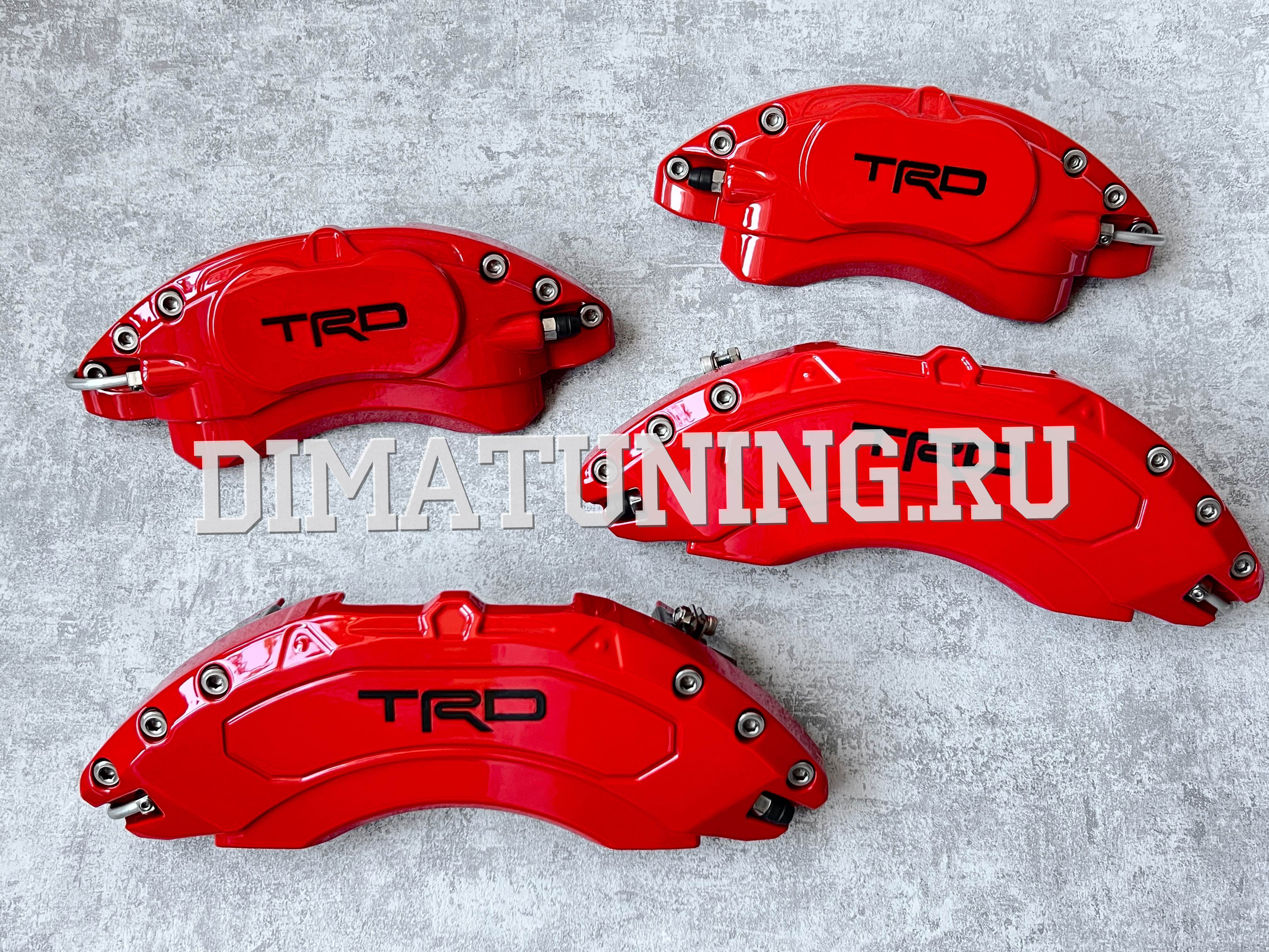 Накладки на суппорта для Тойота Камри 40 в стиле TRD